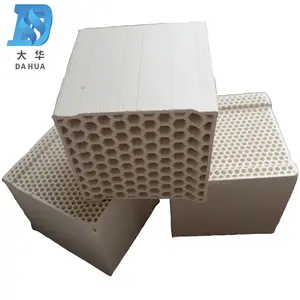 Good Quality Honeycomb Ceramic For RTO Corundum Mullite Honeycomb Ceramic Block