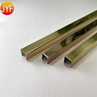 Bandes incrustation en laiton et acier inoxydable, miroir en U, prix d'usine, H4015