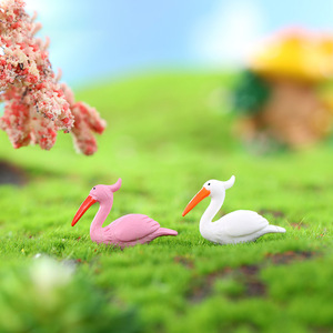 Mini figurines d'animaux, figurines de dessins animés, flamants roses, ornements, mini artisanat en plastique, bricolage créatif pour jardin féerique, articles de décoration pour la maison - Product Image 5
