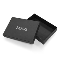 Boîte cadeau personnalisée en papier noir mat avec revêtement UV, gaufrage, insert en mousse, couvercle et base pour l'emballage de parfums