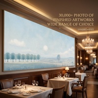 Peinture abstraite de paysage gris muet, peinte à la main à l'huile sur toile, style moderne et simple pour la décoration de projets