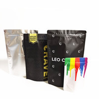 Sac alimentaire transparent, Logo refermable, 3.5g, 10 unités, pochette d'emballage en plastique anti-odeurs, sac en Mylar