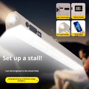 Luz LED de emergencia portátil, ultrabrillante, resistente al agua, batería de larga duración, cargador de teléfono multifunción, para acampar, senderismo y actividades al aire libre - Product Image 4