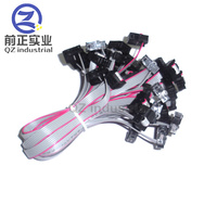 QZ Shenzhen kualitas tinggi 2*3P 6P 200mm 20cm 2.54mm Pitch IDC konektor pita datar kabel FC-6P Wiring Harness