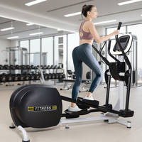 Machine elliptique de fitness commerciale Cheernin Gym, 10 niveaux de résistance, affichage LED magnétique, charge maximale de 180 kg