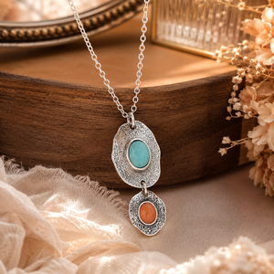 Collana con Ciondolo in Stile Bohémien, Design Vintage, Collana a Catena per Donne - Product Image 1