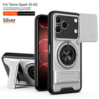 Coque de protection intégrale Lichicase avec anneau magnétique puissant pour Tecno Spark 50 Pova Curve 2 Armor