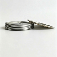 Couvercles en aluminium à ouverture facile pour poudre sèche, diamètres 62.5mm, 65.3mm, 72.9mm, 83.3mm, 105.1mm, avec anneau de traction, qualité alimentaire, vente en gros, pour boîtes de lait en poudre