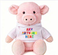 Peluches personnalisées à imprimer, animaux en peluche vierges pour sublimation, singe, panda, cochon, pour cadeaux avec logo personnalisé