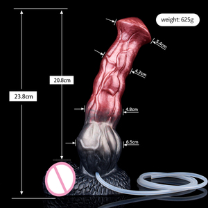 NNSX Fantasy Realistic <strong>Horse</strong> Penis Knot Ejaculation <strong>Dildo</strong> Silicone Squirting Penis <strong>Large</strong> Anal Plug Sex Toys for Women Men - Product Image 2