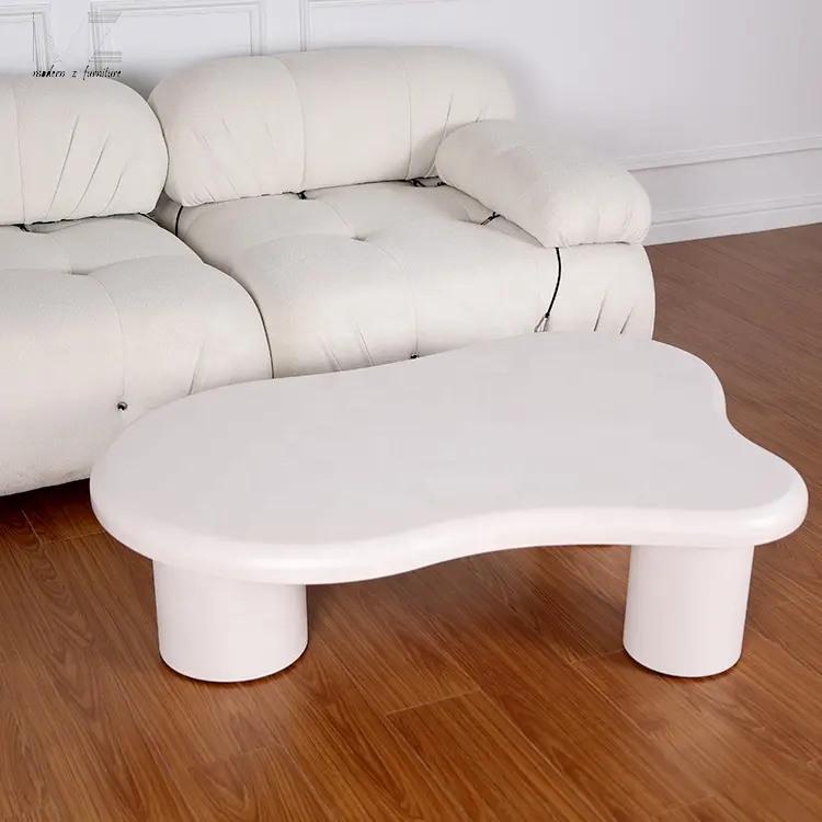 Мебель для гостиной Mesa De Centro кремовый белый нерегулярный деревянный современный журнальный столик с низкой формой облаков