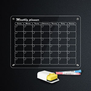 Lot de 2 calendrier magnétique en acrylique calendrier mensuel <span class=keywords><strong>hebdomadaire</strong></span> en acrylique pour réfrigérateur vente en gros meilleur format et design personnalisés - Product Image 3