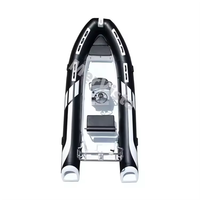 Bateau semi-rigide de luxe gonflable RIB480 de 16 pieds, bateau de patrouille haute vitesse, tube Hypalon/PVC, plongeur