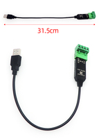 Peacefair PZPJ-485-DC - Adaptador Convertidor Industrial USB a RS485, Módulo Serial de 115200bps para Descarga de MCU STC