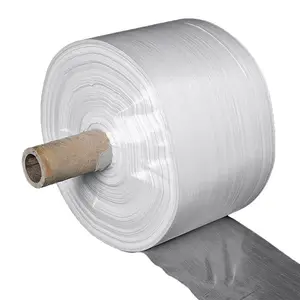 Plastics wholesale 100% pp fabric woven bag roll polypropylene tubular fabric rolls in multi-colors