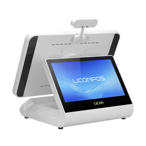 Licon 15.6นิ้วการตรวจสอบอพาร์ทเมนต์ระบบ POS หน้าจอคู่เครื่องลงทะเบียนเงินสดแล็ปท็อปแบบออลอินวันพร้อมกล้องอ่าน ic/id - Product Image 2