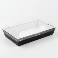 Caja de Charcutería Kraft con Logotipo Personalizado Impreso y Tapa de PET, Proveedor de Contenedores Desechables Resistentes para Servir Alimentos al por Mayor