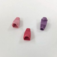 RJ45 8P8C Steckerabdeckung Cat5e Cat6 Cat6a PVC Telekom ROHS-Zertifizierte Steckerabdeckung Kabelentlastung Bunt