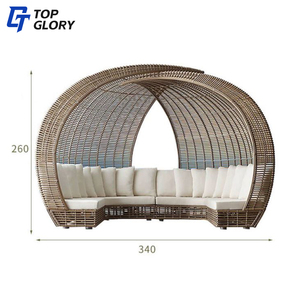 TG tout temps moderne PE <span class=keywords><strong>plastique</strong></span> rotin lit <span class=keywords><strong>de</strong></span> jour extérieur <span class=keywords><strong>jardin</strong></span> Patio osier <span class=keywords><strong>transat</strong></span> chaise longue pour patio piscine cour hôtel - Product Image 6