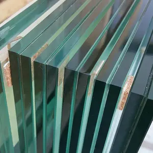 Tempered Glass Supplier Safety Tempered 44.2 55.1mm Laminated Clear Glass
