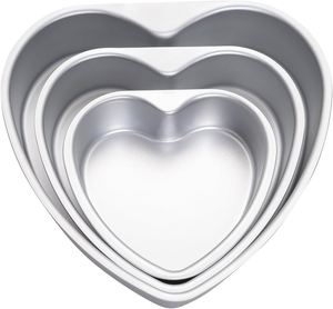 Best-Selling 4/6/8/<b>10</b> <b>Inch</b> Non-Stick Aluminum Eco-Friendly Oven/Microwave Safe Heart Shape Removable Bottom <b>Cake</b> <b>Tin</b> Baking Pan - Product Image 1