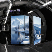 Écran d'affichage numérique LED haute luminosité, classé IP65, avec graphiques animés pour les centres commerciaux, les métros, l'éducation et la publicité