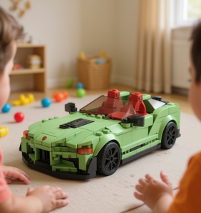 ชุดตัวต่อรถสปอร์ตเลโก้ ขนาด 1:18 ของเล่นพลาสติกสำหรับเด็กอายุ 8 ถึง 13 ปี รถโมเดลสำหรับเด็กทั้งชายและหญิง - Product Image 2