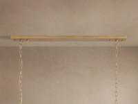 Lustre rectangulaire français en cristal K9, lampe suspendue design américaine E12 en acier pour salle d'exposition, vitrine, hôtel, intérieur