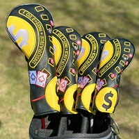 Housses de protection en PU pour têtes de clubs de golf et housses pour drivers et fers de fairway - Vente en gros usine - Accessoires de golf d'extérieur