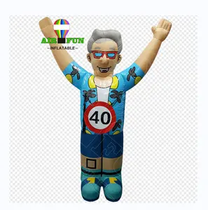 Airfun Factory Funny inflatable old couple model inflatable Abraham Sarah characters for sale