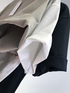 Áo thun nam cotton 100% chất liệu jersey, kiểu dáng rộng, tay ngắn, thời trang, có túi, bán buôn OEM. - Product Image 5