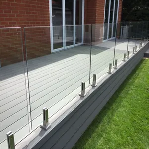 Spon Glas Reling Ijzeren Staaf Handrailing Ladder Met Leuning Roestvrij Stalen Leuning Vierkante Buis Connector