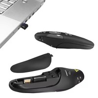 Stylo pointeur laser rouge sans fil portable, télécommande PPT pour les présentations scolaires et de bureau, pour les enseignants et les présentateurs