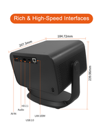 Hot P20Plus Akıllı Projektör 1080P 500 ANSI Lümen 300 İnç Ekran Android 14 Otomatik Odaklama 2GB 32GB 4K LED Kısa Mesafe Ev Sineması