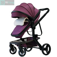 Poussette Bébé 4 En 1 Haute Qualité Multifonctionnel Siège De Voiture Poussette Landau Berceau Pliable Portable Voyage Bébé Poussette