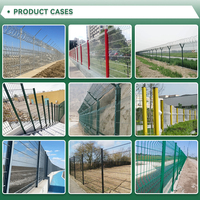 Clôtures de protection à faible entretien en acier galvanisé, grillage métallique 3D courbé, clôture de sécurité facilement assemblable pour les contours des exploitations agricoles
