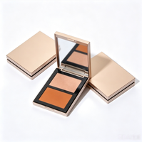Palette de poudre scintillante pour le visage, marque privée OEM, imperméable, professionnelle, pour le contouring et l'illumination du visage