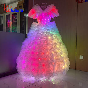 <span class=keywords><strong>Robe</strong></span> de mariée glamour Performance <span class=keywords><strong>longue</strong></span> LED Carnaval Danse Ballet Performance Wear - Product Image 4