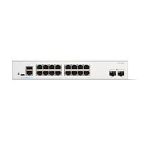 Switch Gigabit Inteligente C1200-16P-2G de 16 Puertos PoE+ 120W con 2*SFP Uplink, Sin Ventilador y Administrado, para Redes de Puntos de Acceso Inalámbricos en Oficinas de Pequeñas y Medianas Empresas