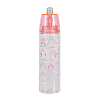 Bouteille d'eau à brume personnalisée à sublimation mignonne bouteille d'eau en plastique réutilisable sans Bpa avec vaporisateur pour la motivation des enfants