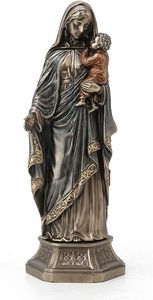 Металлические полированные бронзовые статуи Девы Марии - Product Image 2