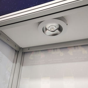 Vitrine d'exposition portable en aluminium de 3 pieds avec étagères en acrylique rétroéclairées pour salon professionnel - Product Image 5