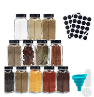 Vente en gros 100ml Mini carré pot à épices en verre pour le stockage des aliments pour les épices pot en verre ensemble avec couvercle personnalisé accepter