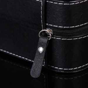 Custom Luxury Leather Watch <b>Storage</b> <b>Box</b> Jewelry Watch Packaging <b>Box</b> with Glass Top - Product Image 3