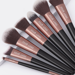 ชุดแปรงแต่งหน้า20ชิ้นสำหรับเดินทางมืออาชีพชุดแปรงแต่งหน้าโลโก้ตามสั่งสีดำสุดหรู - Product Image 5