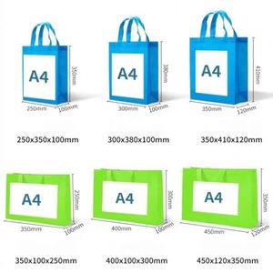Sac fourre-tout promotionnel publicitaire en non-tissé, personnalisable avec logo, réutilisable pour les courses et l'emballage - Product Image 2