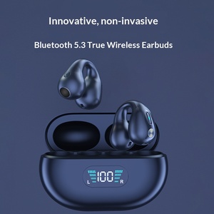 Q80 <b>Bone</b> Conduction <b>Ear</b> Clip Bluetooth Headset Long Endurance 5.3 Non In <b>Ear</b> Noise Reduction Sport <b>Headphone</b> - Product Image 2