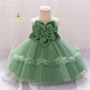 ชุดเดรสเด็กผู้หญิง FSMKTZ รุ่น Summer Princess สำหรับเด็กเล็ก  ชุดดอกไม้สำหรับงานวันเกิด สีเขียวมิ้นท์  สำหรับเด็กอายุ 6 เดือน - 3 ปี  ชุดเดรสชีฟองสำหรับงานปาร์ตี้เด็ก - Product Image 3