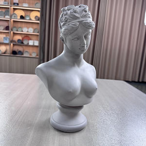<span class=keywords><strong>Buste</strong></span> de <span class=keywords><strong>femme</strong></span> en pierre célèbre, sculpture féminine, sculpture classique en béton d'intérieur, sculpture sculptée à la main, décoration d'intérieur, art - Product Image 5