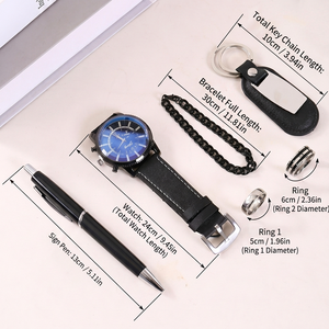 Business <strong>Gift</strong> Set Watch and Ring <strong>Gift</strong> Box Pen Bracelet Keychain Set <strong>for</strong> Dad <strong>Husband</strong> Boyfriend Christmas <strong>Valentine</strong> - Product Image 5